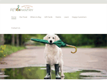 Tablet Screenshot of naturalpetpantry.com